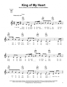 page one of King Of My Heart (Ukulele)