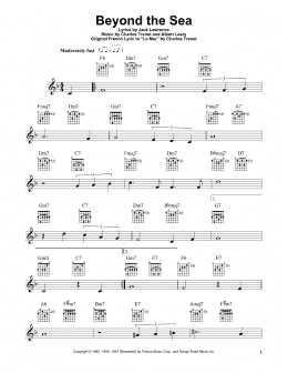 page one of Beyond The Sea (Easy Guitar)