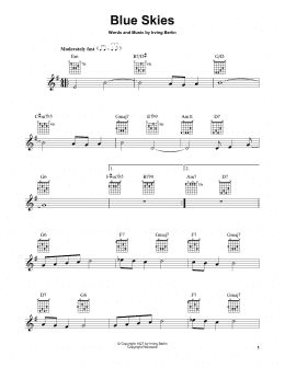 page one of Blue Skies (Easy Guitar)