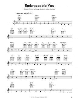 page one of Embraceable You (Easy Guitar)