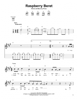 page one of Raspberry Beret (Ukulele)