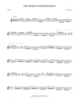 page one of The Irish Washerwoman (Violin Solo)