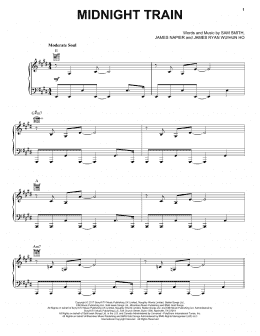 page one of Midnight Train (Piano, Vocal & Guitar Chords (Right-Hand Melody))