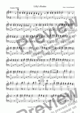 page one of Lilly's Rodeo (Country-Waltz)