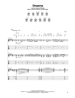 page one of Dreams (Guitar Tab)