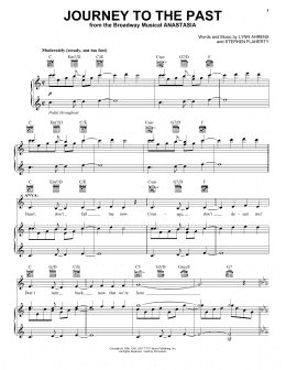 page one of Journey To The Past (Piano, Vocal & Guitar Chords (Right-Hand Melody))