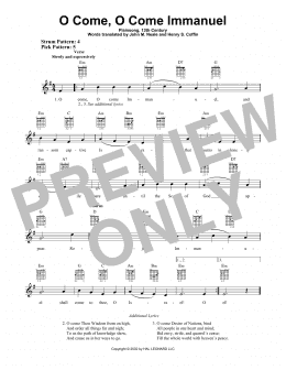 page one of O Come, O Come Immanuel (Easy Guitar)