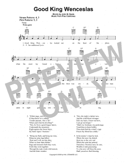 page one of Good King Wenceslas (Easy Guitar)