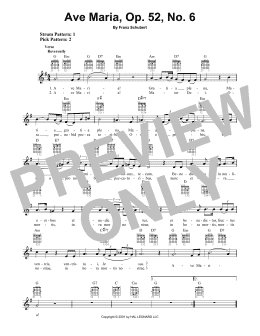 page one of Ave Maria, Op. 52, No. 6 (Easy Guitar)