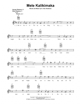 page one of Mele Kalikimaka (Easy Guitar)