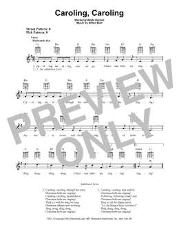 page one of Caroling, Caroling (Easy Guitar)