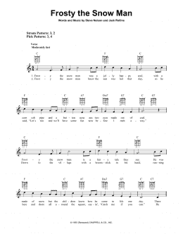 page one of Frosty The Snow Man (Easy Guitar)