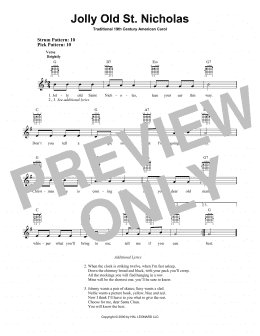 page one of Jolly Old St. Nicholas (Easy Guitar)