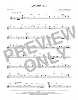 page one of Imagination (Tenor Sax Solo)