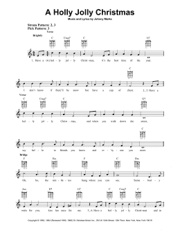 page one of A Holly Jolly Christmas (Easy Guitar)