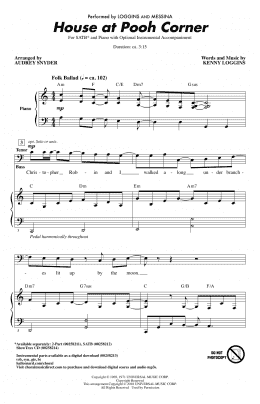 page one of House At Pooh Corner (SATB Choir)