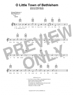 page one of O Little Town Of Bethlehem (Easy Guitar)