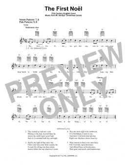 page one of The First Noel (Easy Guitar)