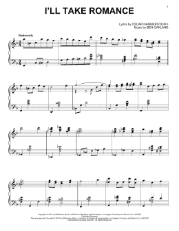 page one of I'll Take Romance (Piano Solo)