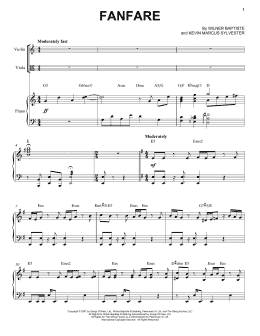 page one of Fanfare (Instrumental Duet and Piano)