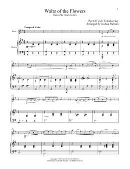 page one of Waltz Of The Flowers (Flute and Piano)