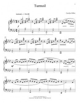 page one of Turmoil (Educational Piano)