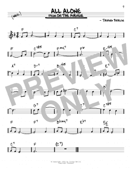 page one of All Alone (Real Book – Melody & Chords)