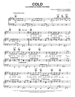 page one of Cold (Piano, Vocal & Guitar Chords (Right-Hand Melody))