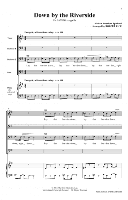 page one of Down By The Riverside (SATB Choir)