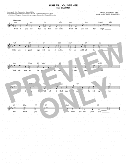 page one of Wait Till You See Her (Lead Sheet / Fake Book)