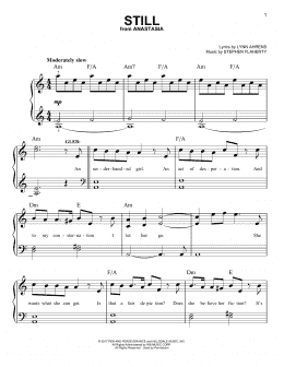 page one of Still (Easy Piano)