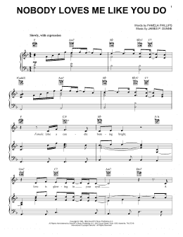 page one of Nobody Loves Me Like You Do (Piano, Vocal & Guitar Chords (Right-Hand Melody))