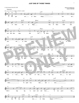 page one of Just One Of Those Things (Lead Sheet / Fake Book)