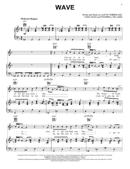 page one of Wave (Piano, Vocal & Guitar Chords (Right-Hand Melody))