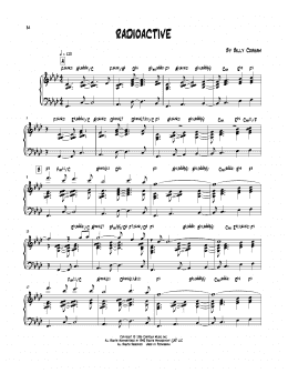 page one of Radioactive (Piano Transcription)