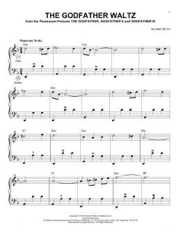 page one of The Godfather Waltz (Accordion)