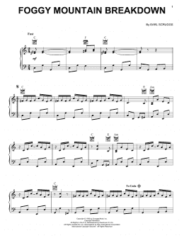 page one of Foggy Mountain Breakdown (Piano Solo)