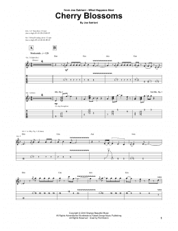 page one of Cherry Blossoms (Guitar Tab)