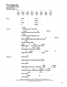 page one of From Now On (from The Greatest Showman) (Guitar Chords/Lyrics)