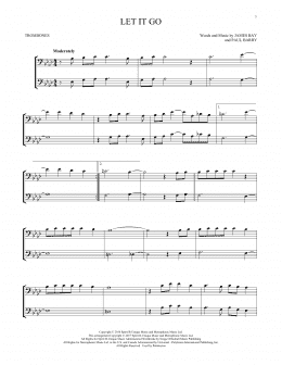 page one of Let It Go (Trombone Duet)