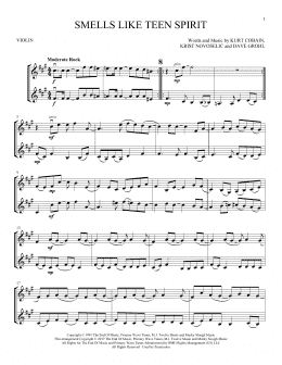 page one of Smells Like Teen Spirit (Violin Duet)