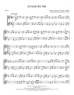 page one of Stand By Me (Violin Duet)