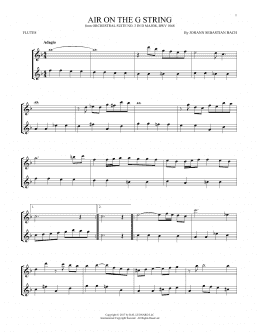 page one of Air (Air On The G String) (Flute Duet)