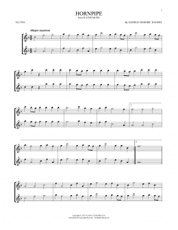 page one of Hornpipe (Flute Duet)