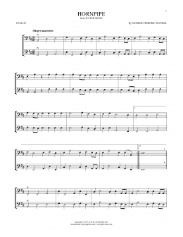 page one of Hornpipe (Cello Duet)