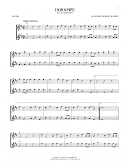 page one of Hornpipe (Violin Duet)