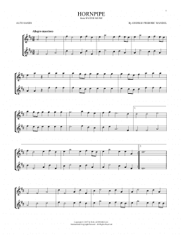 page one of Hornpipe (Alto Sax Duet)