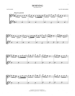 page one of Morning (Alto Sax Duet)