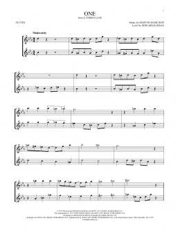 page one of One (Flute Duet)