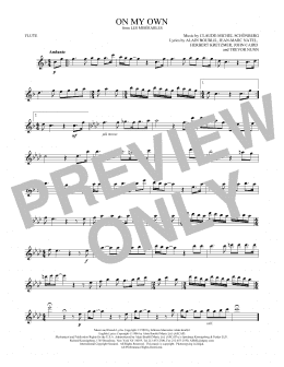 page one of On My Own (from Les Miserables) (Flute Solo)